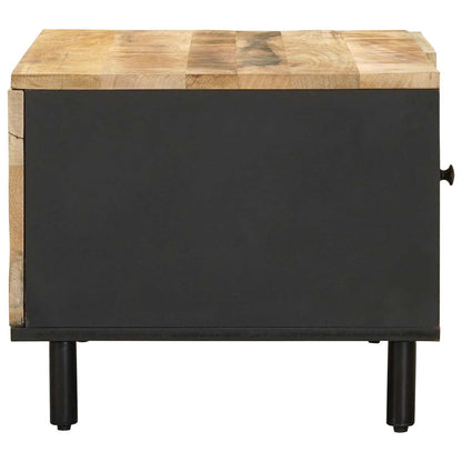 Coffee Table Natural 80 x 50 x 40 cm Solid Mango Wood