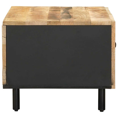 Coffee Table Natural 80 x 50 x 40 cm Solid Mango Wood