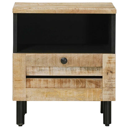 Bedside Table Natural 40 x 33 x 46 cm Solid Mango Wood