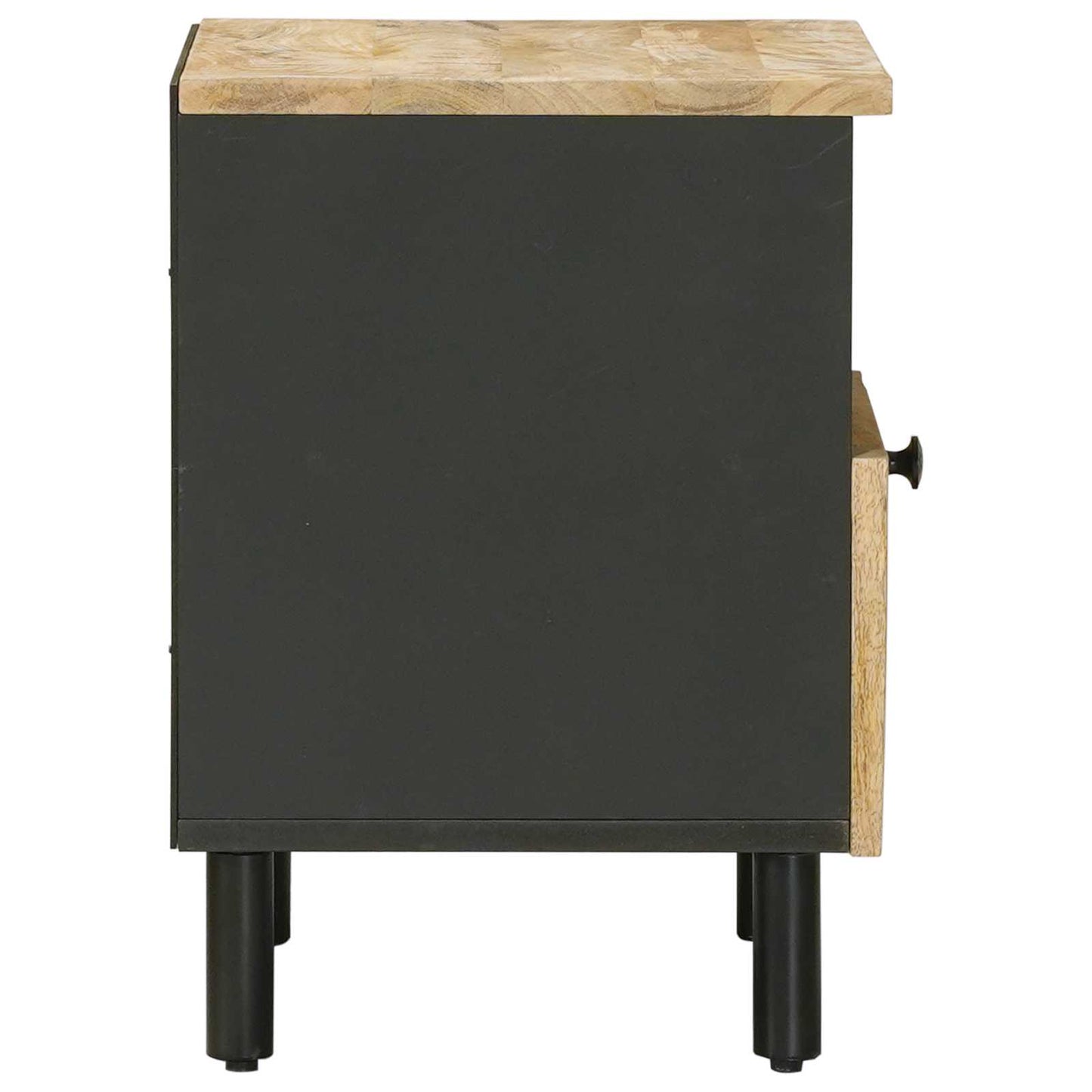 Bedside Table Natural 40 x 33 x 46 cm Solid Mango Wood