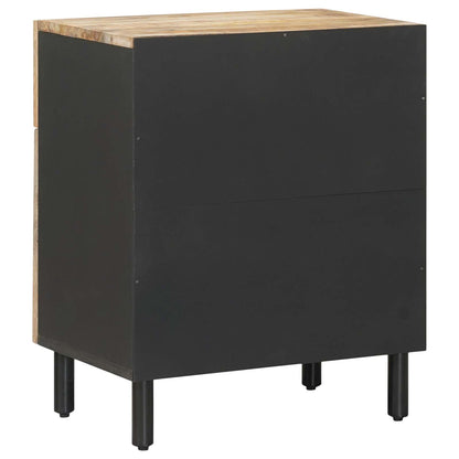 Bedside Table Natural 50 x 33 x 60 cm Solid Mango Wood
