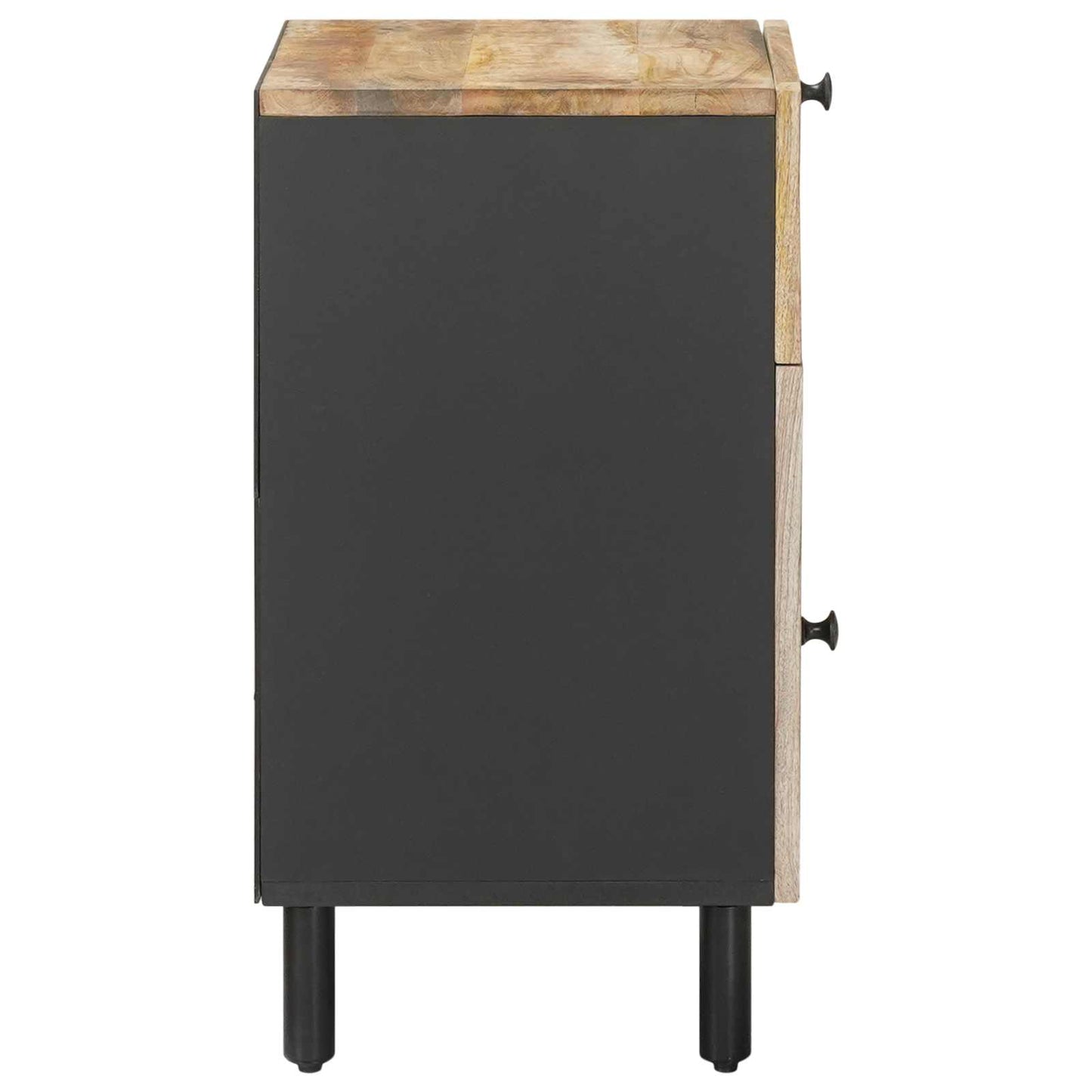 Bedside Table Natural 50 x 33 x 60 cm Solid Mango Wood