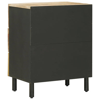 Bedside Table Natural 50 x 33 x 62 cm Solid Mango Wood