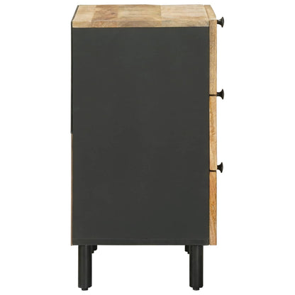 Bedside Table Natural 50 x 33 x 62 cm Solid Mango Wood