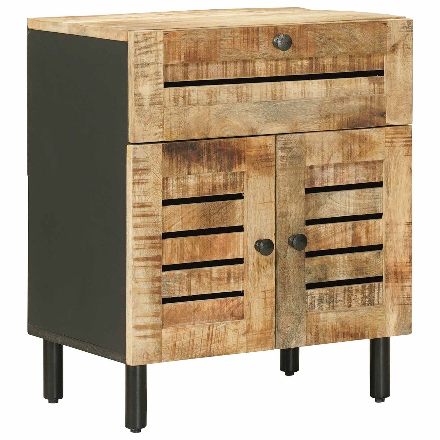 Bedside Table Natural 50 x 33 x 60 cm Solid Mango Wood