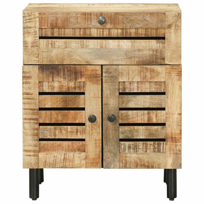 Bedside Table Natural 50 x 33 x 60 cm Solid Mango Wood