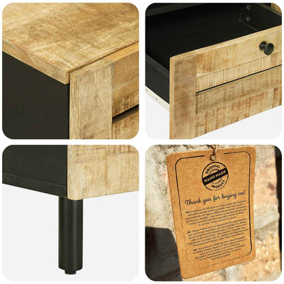 Storage Cabinets Natural 105 x 33 x 46 cm Solid Mango Wood