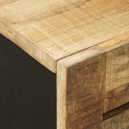 Sink cabinet Brown and Black 62 x 33 x 58 cm Solid Mango Wood