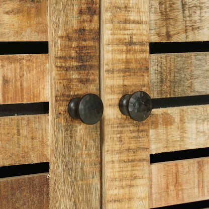 Sink cabinet Brown and Black 62 x 33 x 58 cm Solid Mango Wood