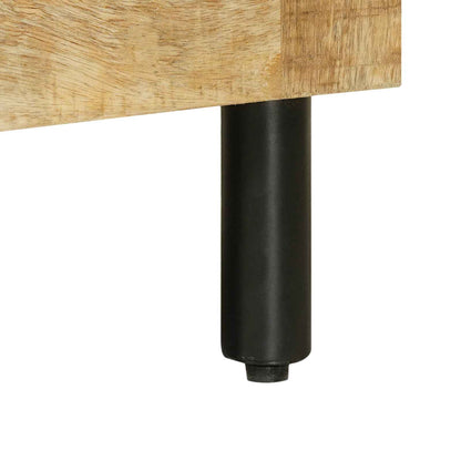 Sink cabinet Brown and Black 62 x 33 x 58 cm Solid Mango Wood
