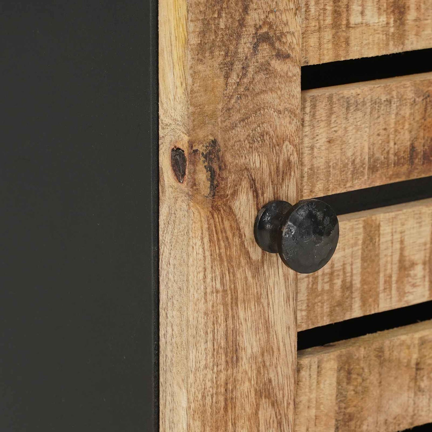 Hanging Cabinet with Storage Brown and Black 38 x 33.5 x 48 cm