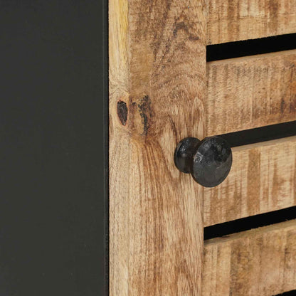 Hanging Cabinet with Storage Brown and Black 38 x 33.5 x 48 cm