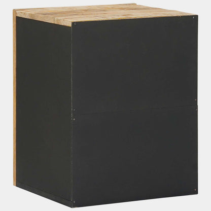 Hanging Cabinet with Storage Brown and Black 38 x 33.5 x 48 cm