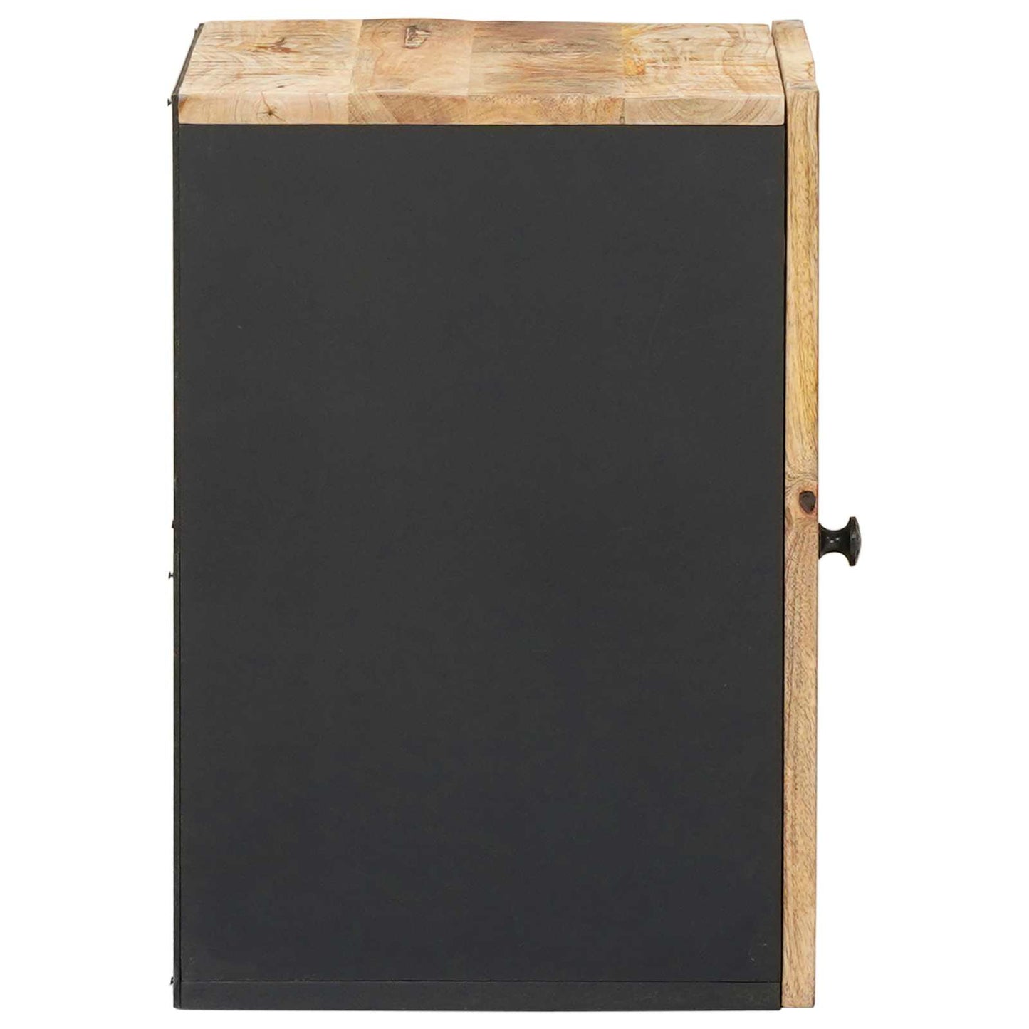 Hanging Cabinet with Storage Brown and Black 38 x 33.5 x 48 cm