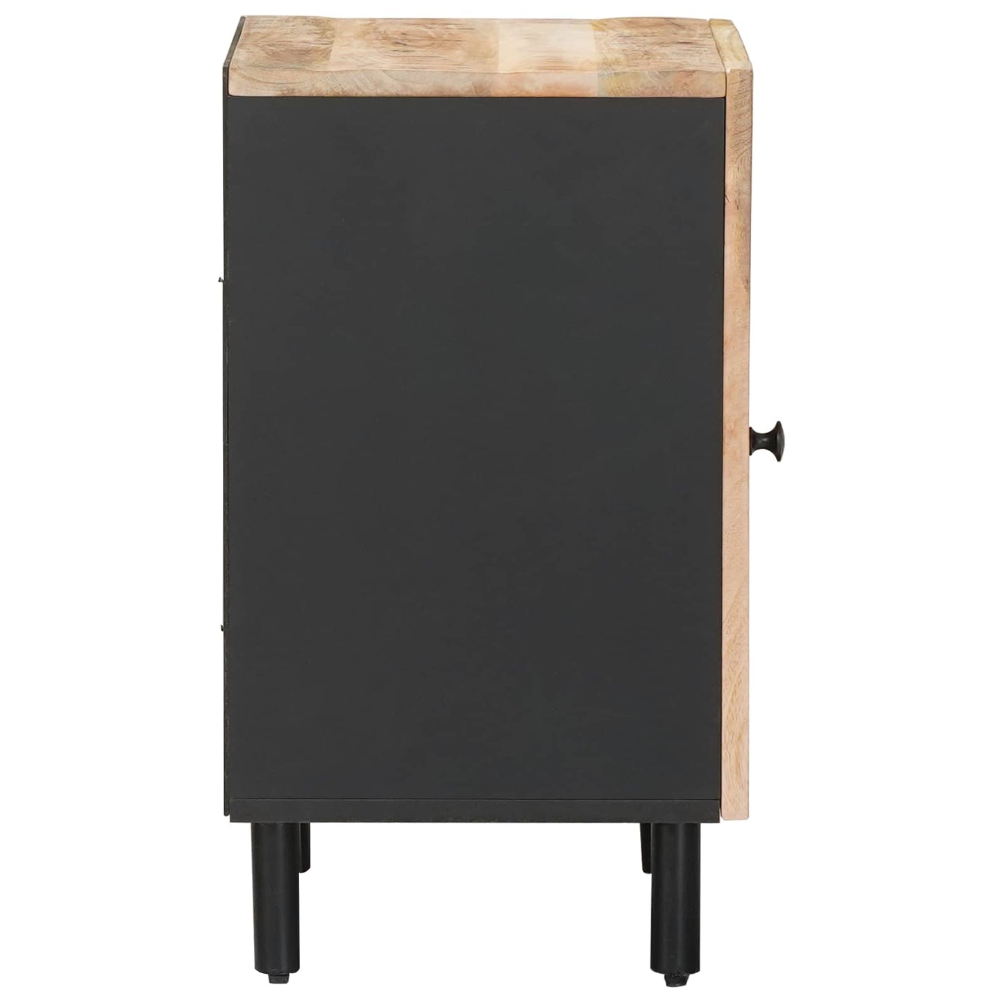 Bathroom Cabinet with Storage Brown and Black 38 x 33.5 x 58 cm
