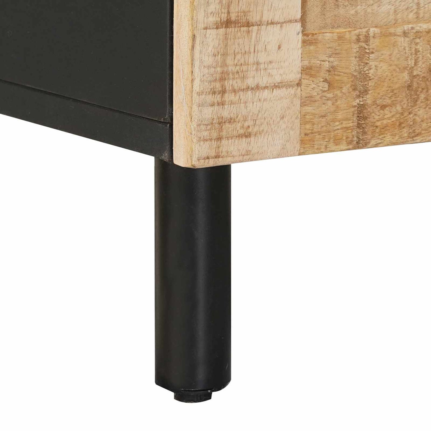 Bathroom Cabinet with Drawer Brown and Black 38 x 33.5 x 160 cm