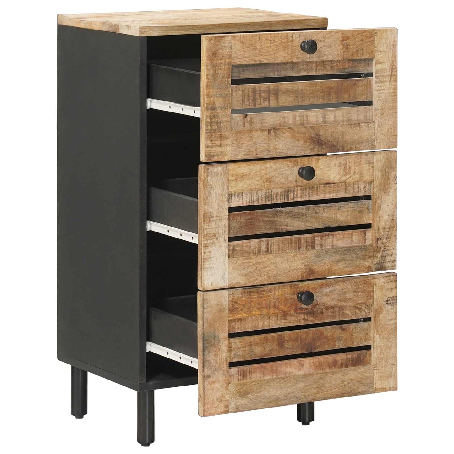 Storage Cabinets Natural 40 x 33 x 75 cm Solid Mango Wood