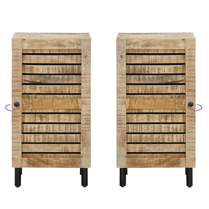 Storage Cabinets Natural 40 x 33 x 75cm Solid Mango Wood