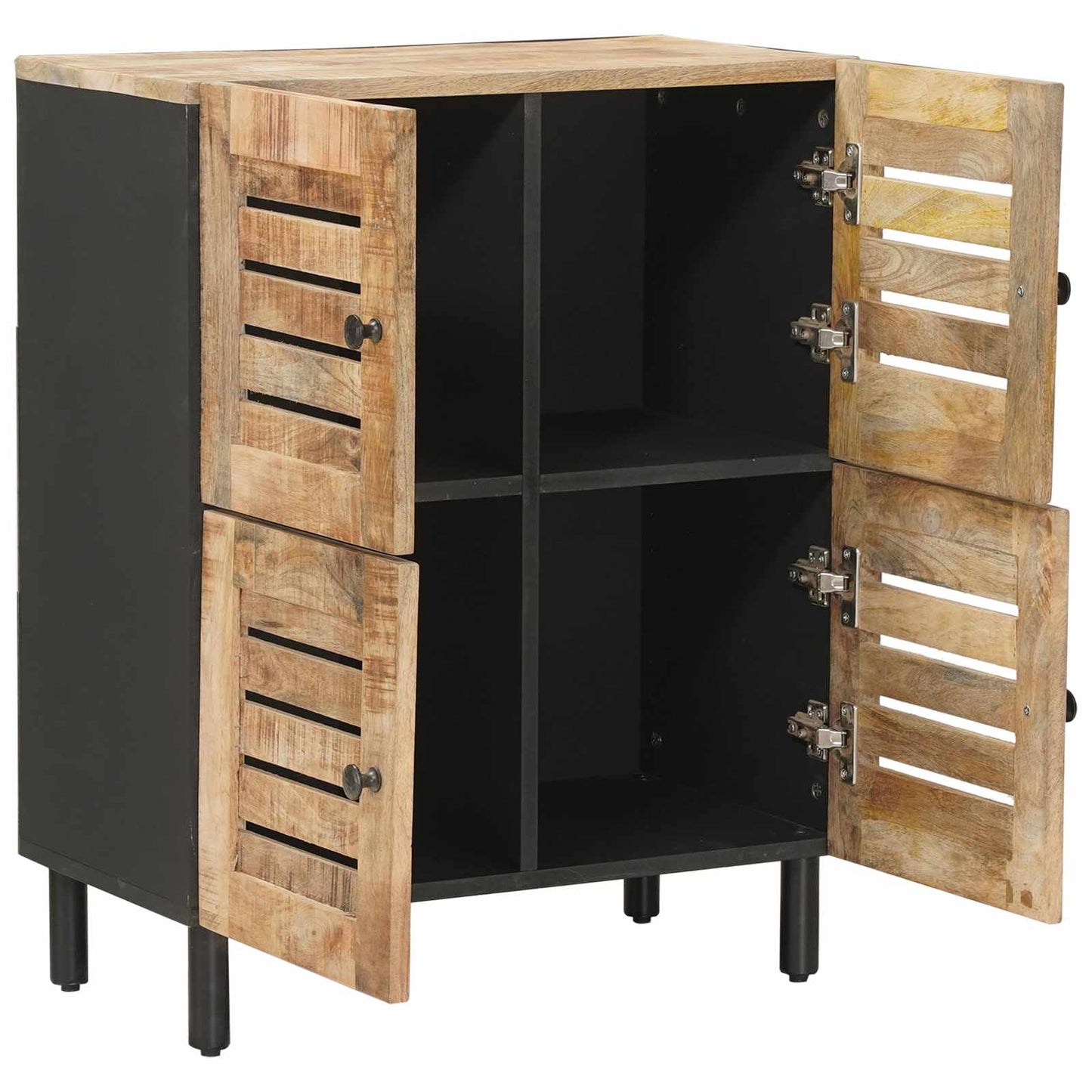Storage Cabinets Natural 60 x 33 x 75 cm Solid Mango Wood