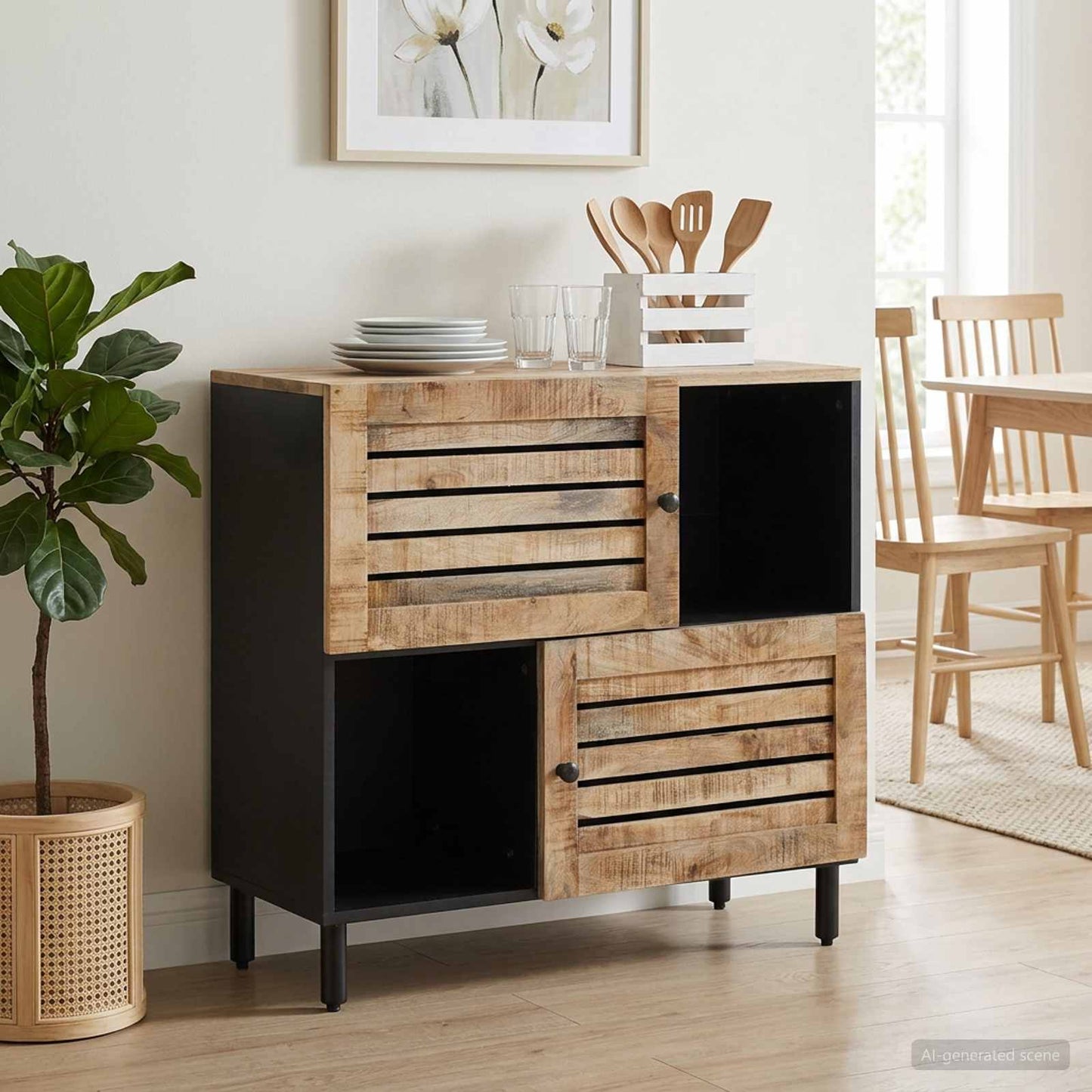 Storage Cabinets Brown 80 x 33.5 x 75 cm Solid Mango Wood