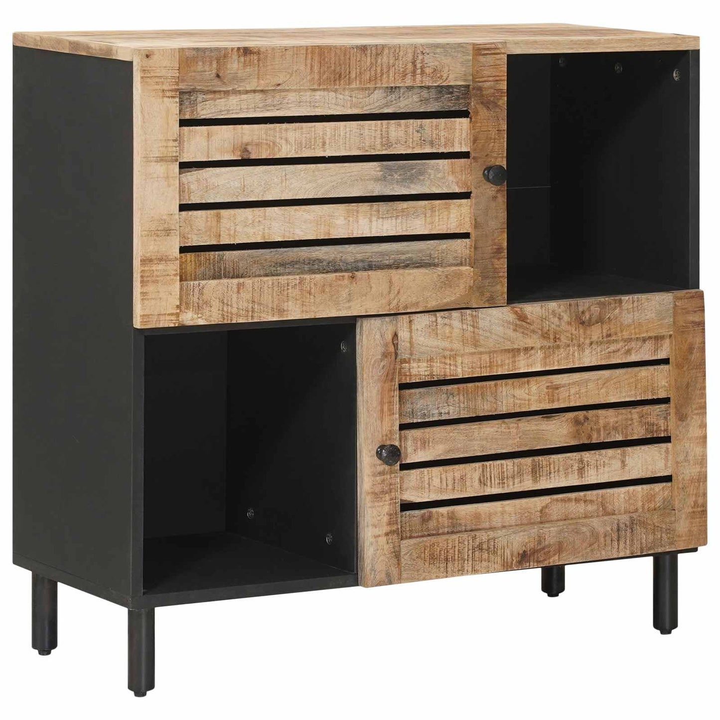 Storage Cabinets Brown 80 x 33.5 x 75 cm Solid Mango Wood