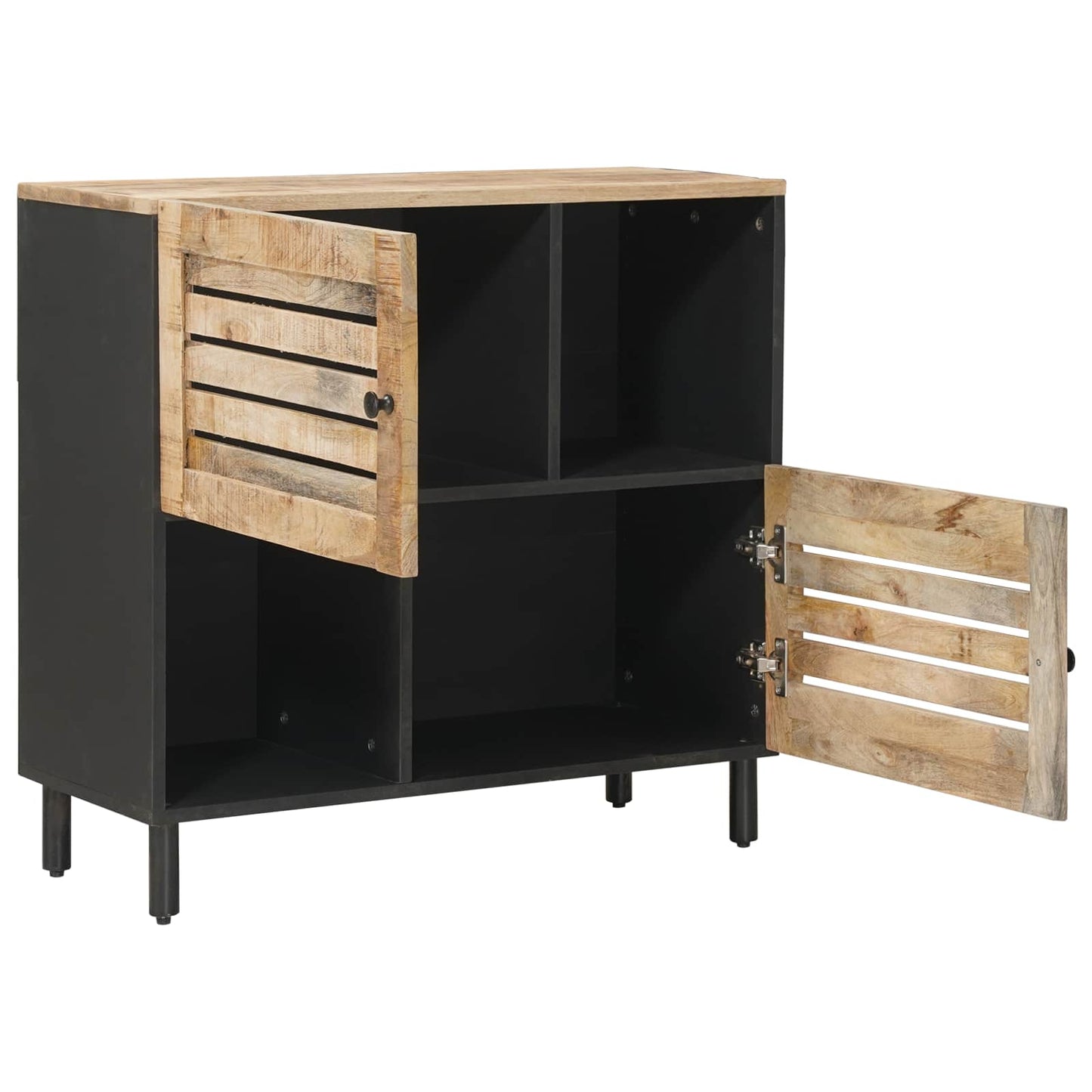 Storage Cabinets Brown 80 x 33.5 x 75 cm Solid Mango Wood