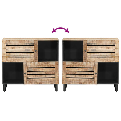 Storage Cabinets Brown 80 x 33.5 x 75 cm Solid Mango Wood