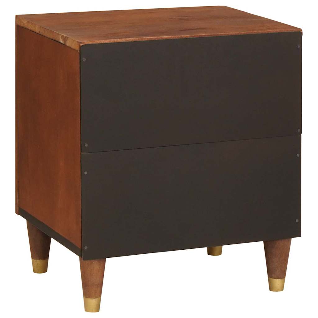 Bedside Cabinet 2 pcs Brown 40 x 33.5 x 46 cm Solid Acacia wood