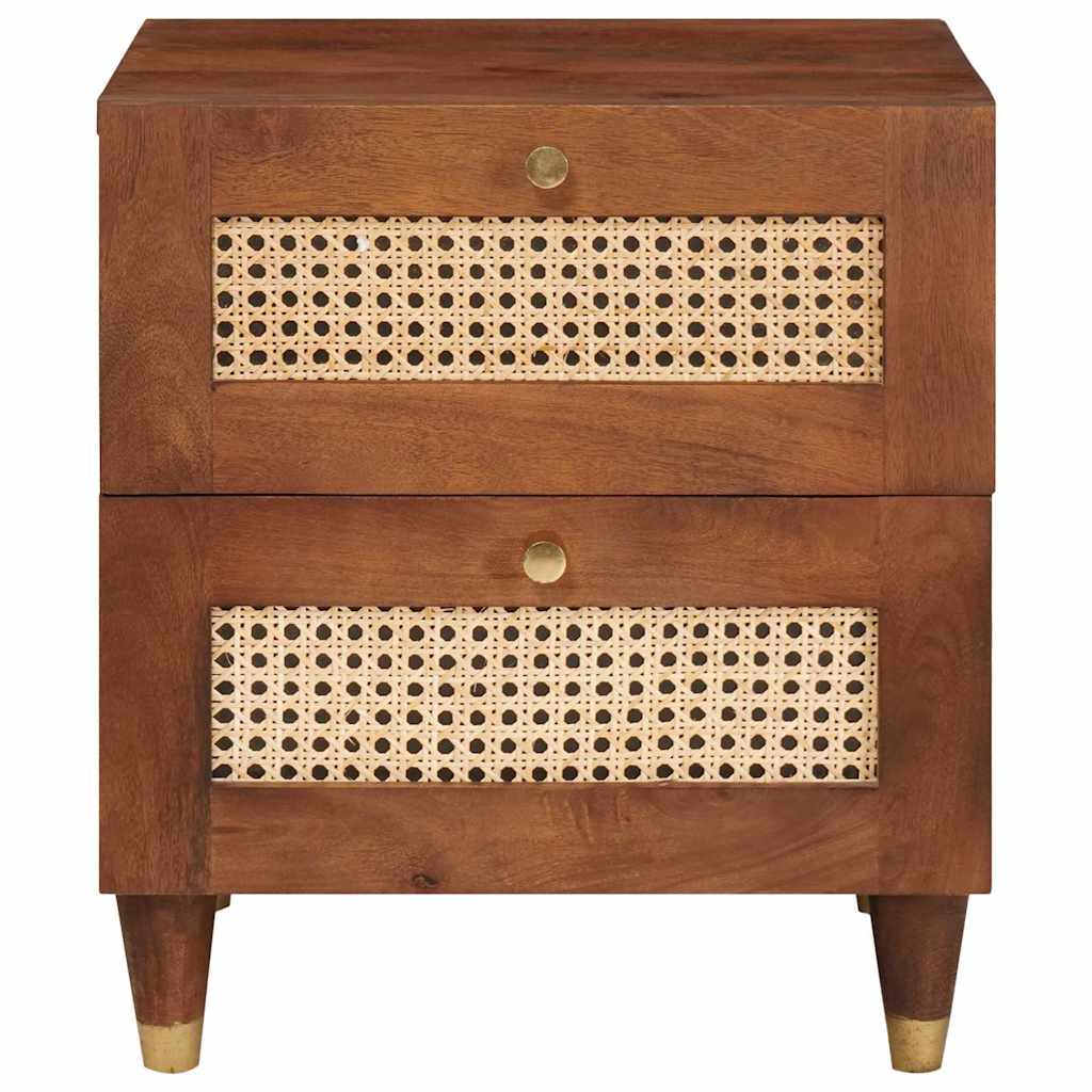 Bedside Cabinet Brown 40 x 33.5 x 46 cm Solid Acacia wood