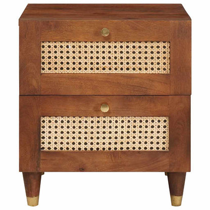 Bedside Cabinet Brown 40 x 33.5 x 46 cm Solid Acacia wood
