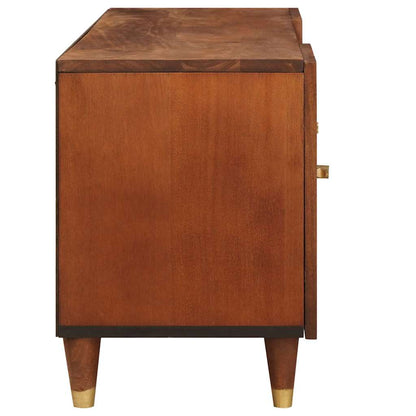 TV Cabinet with Shelf Brown 105 x 33.5 x 46 cm Solid Mango Wood