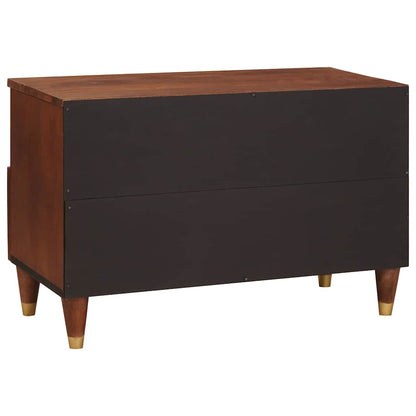 TV Cabinet with Drawer Brown 70 x 33.5 x 46 cm Solid Mango Wood