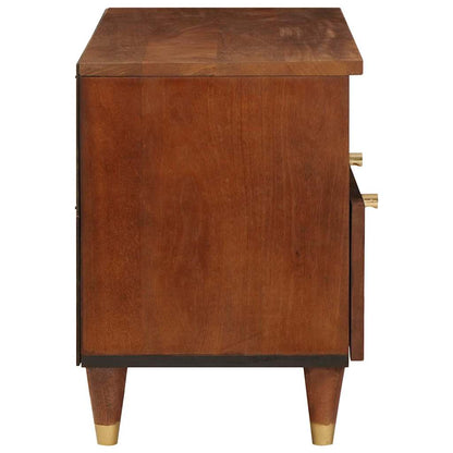 TV Cabinet with Drawer Brown 70 x 33.5 x 46 cm Solid Mango Wood