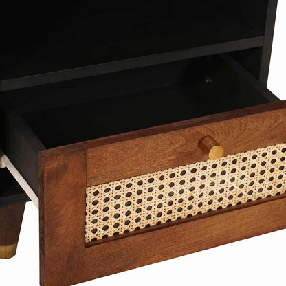 Bedside Cabinet Brown 40 x 33 x 46 cm Solid Acacia wood