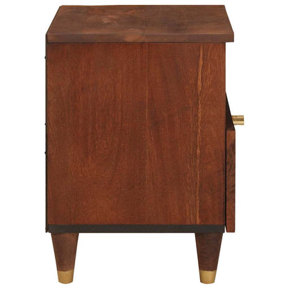 Bedside Cabinet Brown 40 x 33 x 46 cm Solid Acacia wood