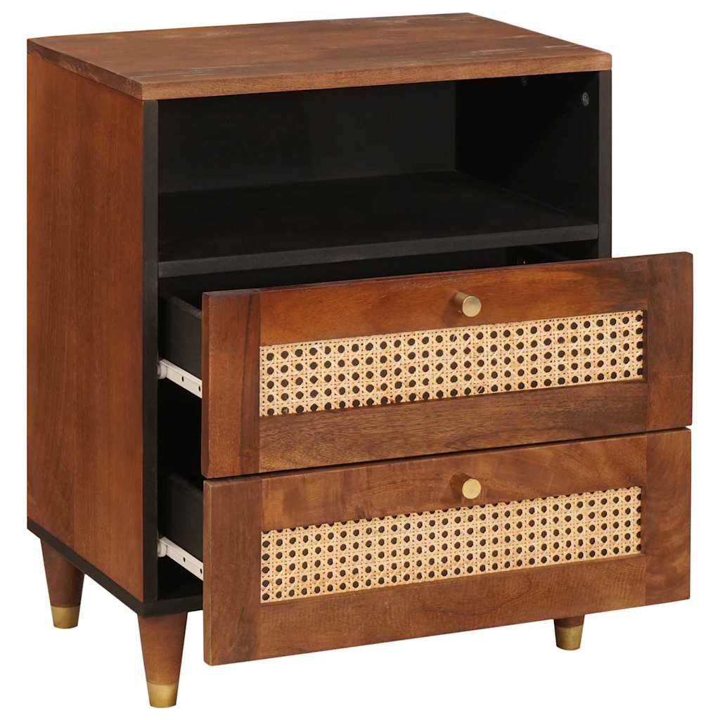 Bedside Tables with Drawer 50 x 33 x 62 cm Solid Mango Wood
