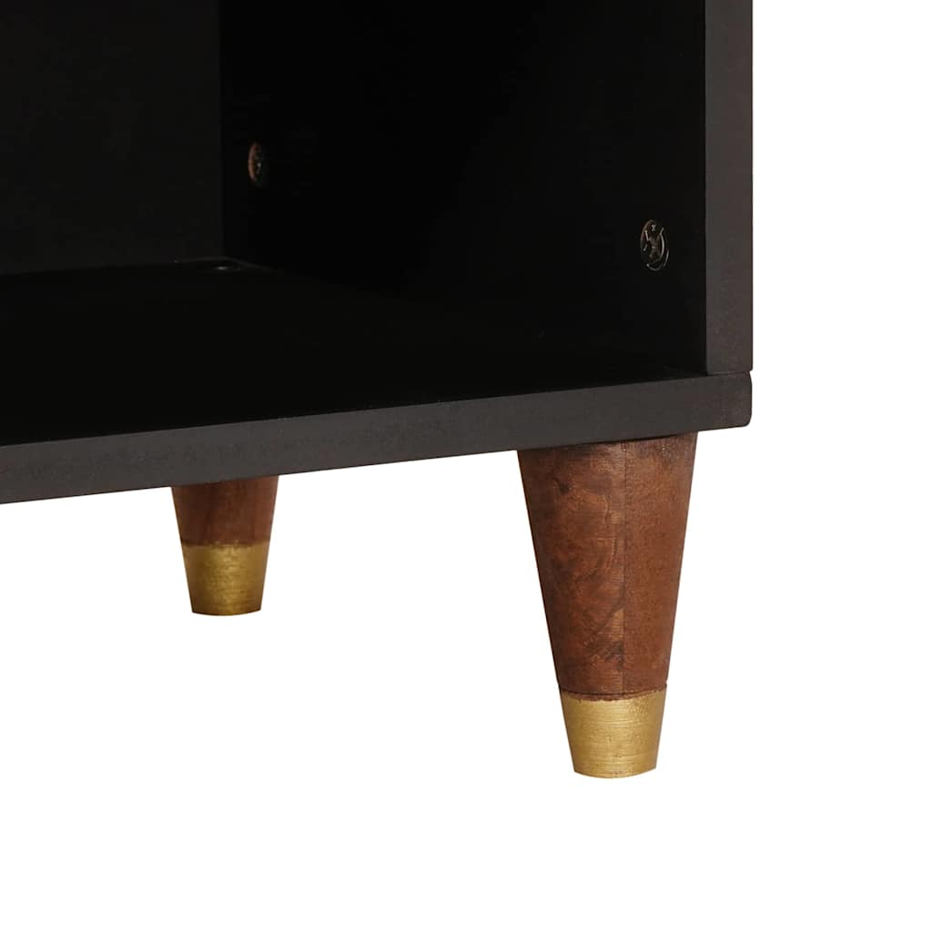 TV Cabinet with Shelf Brown 100 x 33.5 x 46 cm Solid Mango Wood
