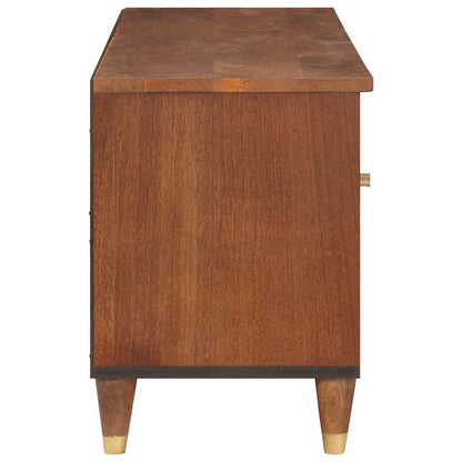 TV Cabinet with Shelf Brown 100 x 33.5 x 46 cm Solid Mango Wood