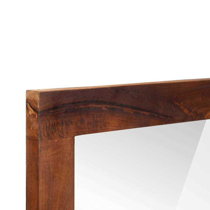 Mirror Rectangular Brown and Silver 50 x 2.5 x 70 cm