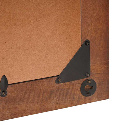 Mirror Rectangular Brown and Silver 50 x 2.5 x 70 cm