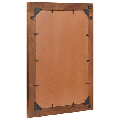 Mirror Rectangular Brown and Silver 50 x 2.5 x 70 cm