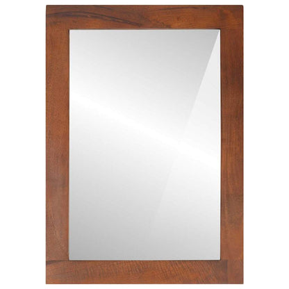 Mirror Rectangular Brown and Silver 50 x 2.5 x 70 cm