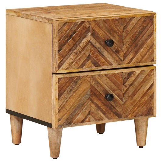 Bedside Table Brown 40 x 33 x 46 cm Solid Mango Wood