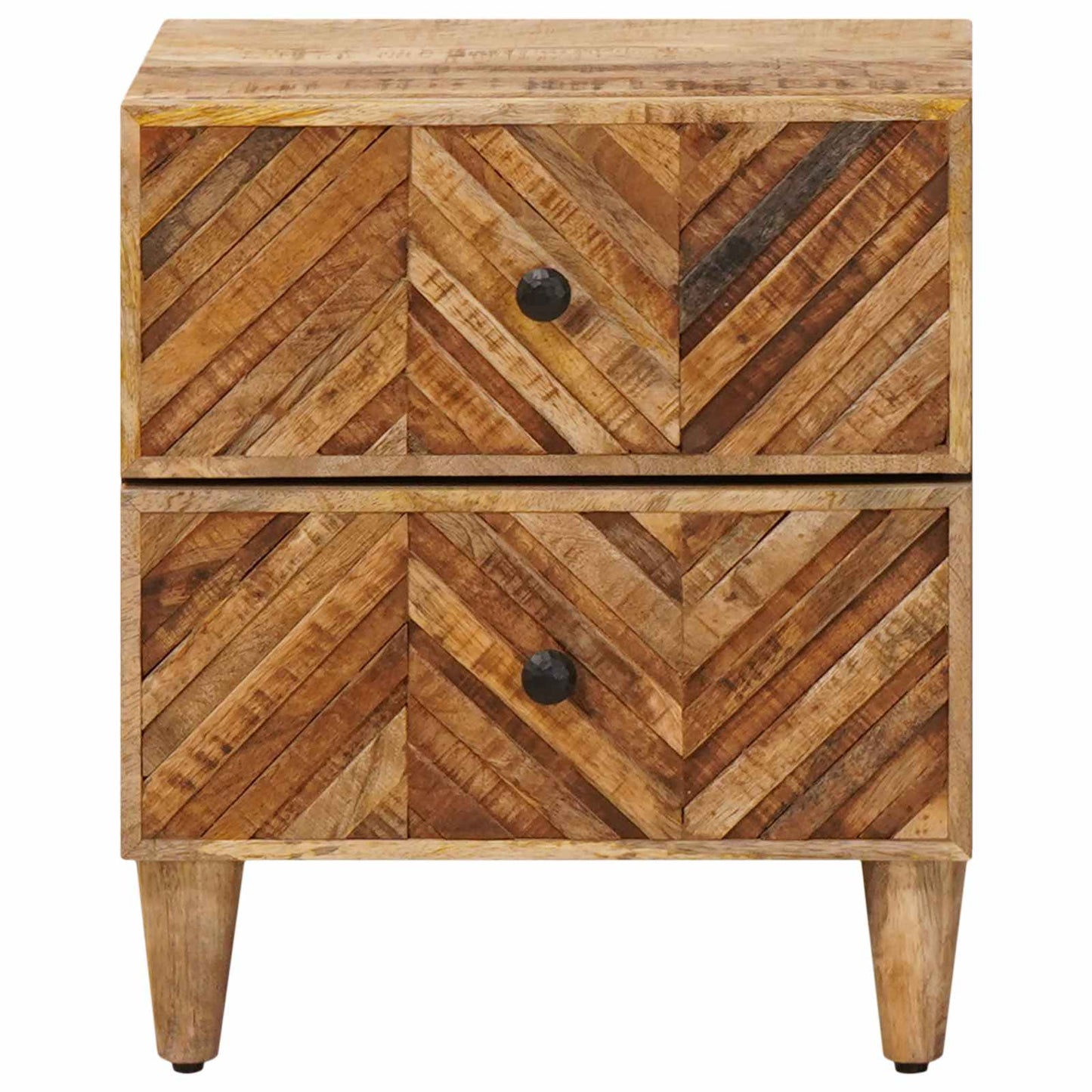 Bedside Table Brown 40 x 33.5 x 46 cm Solid Mango Wood