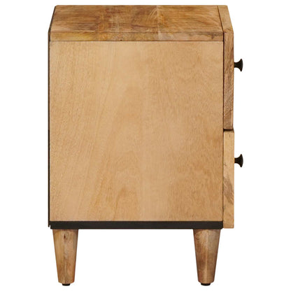 Bedside Table Brown 40 x 33.5 x 46 cm Solid Mango Wood