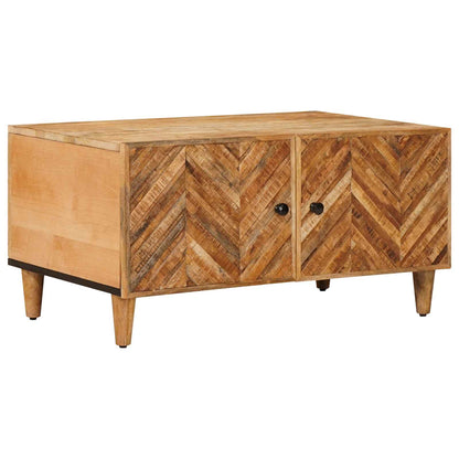 Coffee Table Brown 80 x 50 x 40 cm Solid Mango Wood