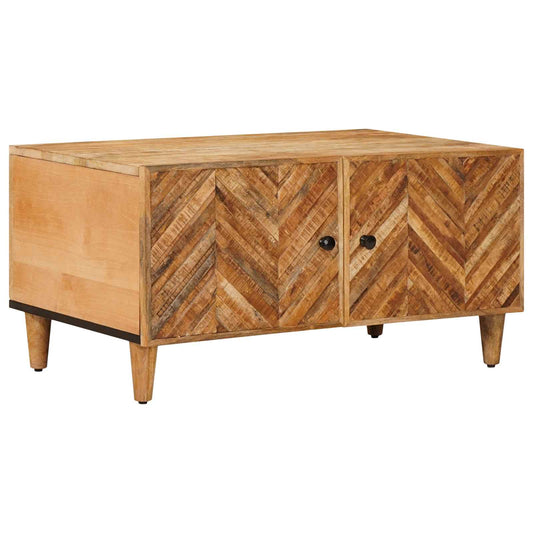 Coffee Table Brown 80 x 50 x 40 cm Solid Mango Wood