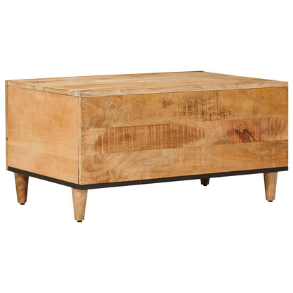 Coffee Table Brown 80 x 50 x 40 cm Solid Mango Wood