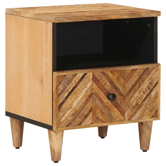 Bedside Table Brown 50 x 33 x 60 cm Solid Mango Wood
