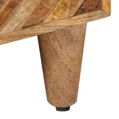 Bedside Table 2 pcs Brown 50 x 33 x 60 cm Solid Mango Wood